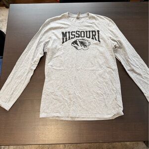 MIZZOU Gray Long Sleeve Shirt